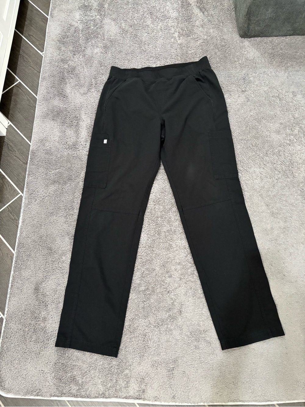 Large FIGS Black Scrub Pants